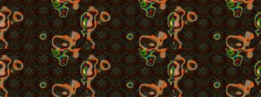 Renklerle. 3D çiçekler, eskiz. Raster illüstrasyonu.