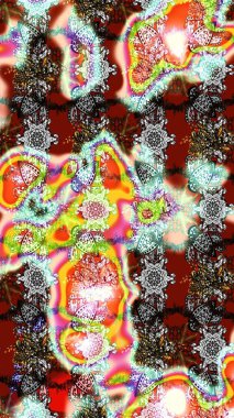 Renkli çiçekler. Küçük çiçekte sevimli çiçek deseni var..