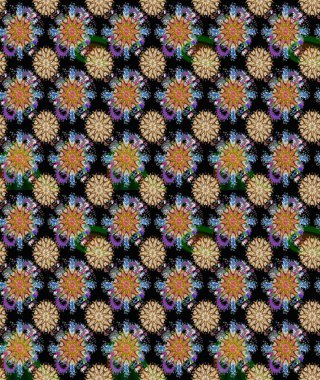 Siyah renkli çiçekler. Düz Çiçek Elementleri Tasarımı. Renkli Bahar Teması eskiz kalıbı. Sevimli çiçek raster deseni.