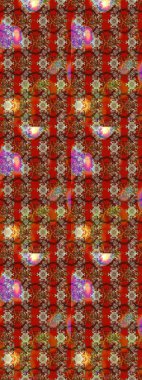 Çiçek kompozisyonu, el boyası, hassas şablon. Sevgililer günü ve tebrik kartı konsepti için şık bir davetiye. Kahverengi ve kırmızı renkte manzaralı çiçek deseni. Üst görünüm, yumuşak biçim.