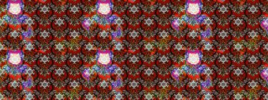 Kahverengi renkli bitkilerden oluşan parlak çiçekli çizim deseni.