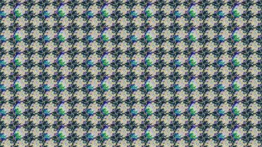 Mavi renkte etnik çiçeklerle süslenmiş zarif bir eskiz. Asya Tekstil 'inde Raster Çiçek İllüstrasyonu.