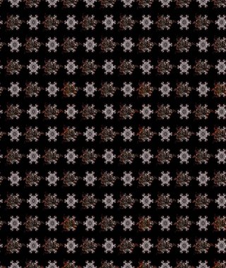 Düz Çiçek Elementleri Tasarımı. Siyah renkli çiçekler. Renkli Bahar Teması eskiz kalıbı. Raster illüstrasyonunda çiçek deseni çizimi.