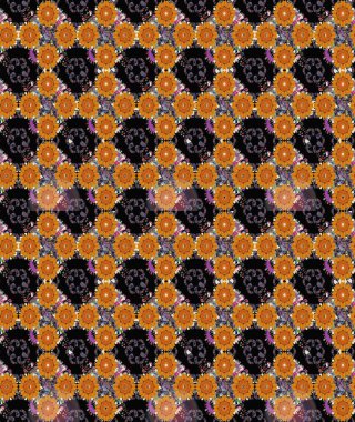 Küçük çiçekte güzel bir desen. Moda baskıları için zarif bir şablon. Küçük renkli çiçekler. Çiçekli bahar çiçekleri. Robot resim. Motley illüstrasyonu.