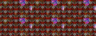 Retro tekstil tasarım koleksiyonu. Çiçekli ipek eşarp. El çizimi çiçek unsurları olan soyut çizim raster deseni. 1950-1960 motifleri. Kahverengi ve gri üzerine kahverengi ve gri.