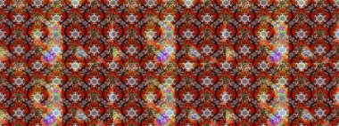 Eskiz geçmişi. Kumaş, tekstil, duvar kağıdı baskısı için. Eski usul. Raster illüstrasyonu. Renkli desenli eskiz deseni, çiçekler ve dekoratif elementlerle.