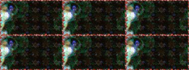 Siyah ve gri renklerde. Raster illüstrasyonu. Siyah ve gri renkte siyah ve gri papatyalar..