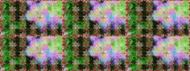 El çizimi Raster çizimi. Duvar kağıdı, web sitesi arka planı, ambalaj kağıdı, davetiye, broşür, afiş veya web sitesi için kusursuz çiçek deseni kullanılabilir. Parlak elementlerin.