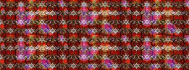 Elle boyanmış suluboya resim çizimleri, çiçekler ve bitkiler. Kahverengi ve kırmızı renkte çiçekler.