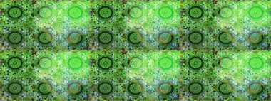 Raster altın desen. Doğulu stil, altın elementli yeşil renkli altın desenli arabesk yapar. Kusursuz kıvırcık saçlar..