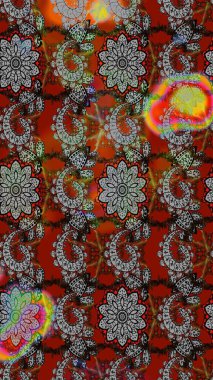 Düz Çiçek Elementleri Tasarımı. Raster illüstrasyonu. Gri ve kahverengi renkte zarif çiçekli suluboya. Renkli Bahar Teması çizim şablonu.