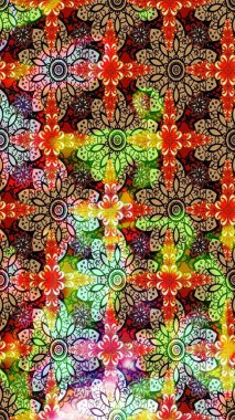 Çiçekli çiçek deseni, suluboya. Küçük çiçekte güzel bir çiçek deseni var. Raster deseni.