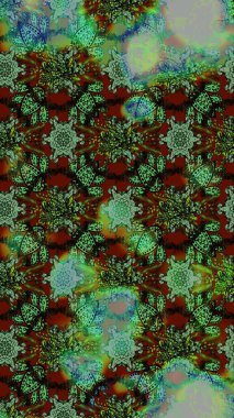 Küçük renkli çiçekler. Küçük çiçekte güzel bir desen. Moda baskıları için zarif bir şablon. Çiçekli bahar çiçekleri. Motley illüstrasyonu.