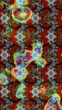 Süslü kumaş deseni. Renkli Bahar Teması eskiz kalıbı. Raster illüstrasyonundaki çiçek desenli çizim. Düz Çiçek Elementleri Tasarımı.