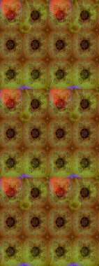 Botanik çizim kalıbı. Suluboya etkisi. Raster deseni. Organik elementler.