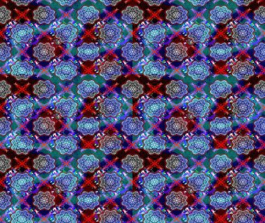 Parlak çiçekli kolaj çiçeği mavisi. Çiçek tasarımı için inanılmaz bir kolaj cenneti tarzı. Çiçekli zambaklar eskiz arka planı.