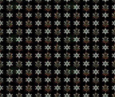 Çizgi çizimi kalıbı. Şirin çiçekler. Raster Moda kumaş deseni.