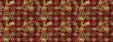 Güzel karalamalı çiçek desenli çizim. Raster illüstrasyonu. Küçük çiçekteki sevimli çiçek deseni. Güzel kumaş deseni.