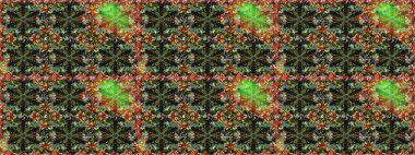 Tekrarlayan elementlerle soyut arkaplan oluşturun. Kusursuz damaske klasik altın desen. Gri renkler ve altın elementler üzerinde altın pürüzsüz desen. Raster illüstrasyonu.