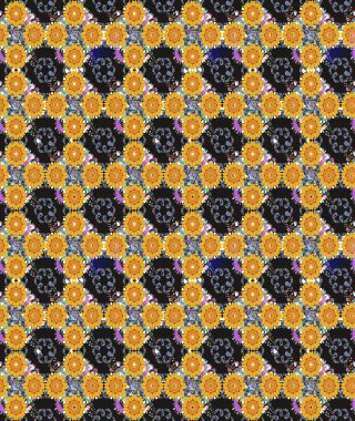 Gri renklerde bahar çiçekleri. Raster illüstrasyonu. Raster çiçek desenli ve çiçekli..