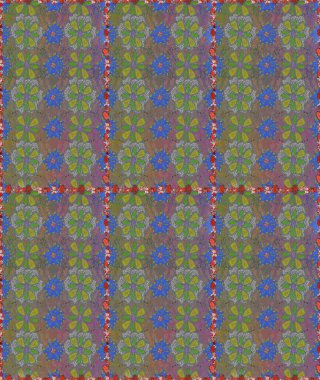 Çiçeksel elementlerle süslenmiş zarif raster dokusu. Küçük çiçekte hoş bir çiçek deseni var. Gri renkler ve parlak çiçekler üzerinde soyut, pürüzsüz desen.