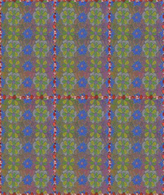 Çiçeksel elementlerle süslenmiş zarif raster dokusu. Küçük çiçekte hoş bir çiçek deseni var. Gri renkler ve parlak çiçekler üzerinde soyut, pürüzsüz desen.