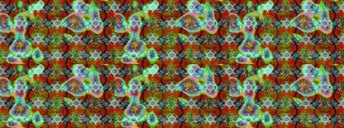 Raster illüstrasyonu. Robot resim. Küçük çiçekte sevimli çiçek deseni var..