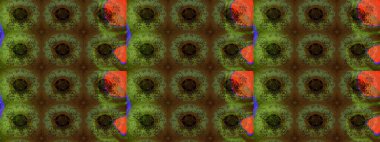 Parmak izi, kumaş, duvar kâğıdı, tekstil için raster dokusu. Nakış desenli çiçek deseni. Renkli grunge kolo çiçekleri ile soyut arkaplanı zenginleştir.