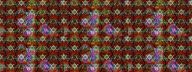 Küçük çiçekte güzel bir desen. Robot resim. Moda baskıları için zarif bir şablon. Motley illüstrasyonu. Çiçekli bahar çiçekleri. Küçük renkli çiçekler..