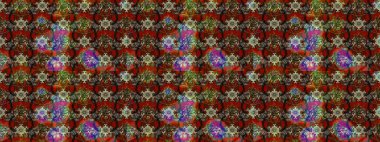 Küçük çiçekte güzel bir desen. Robot resim. Moda baskıları için zarif bir şablon. Motley illüstrasyonu. Çiçekli bahar çiçekleri. Küçük renkli çiçekler..