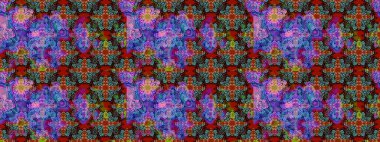 Mavi renkli çiçekler. Düz Çiçek Elementleri Tasarımı. Sevimli çiçek raster deseni. Renkli Bahar Teması çizim şablonu.