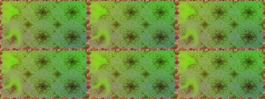 Raster illüstrasyonu. Çiçeksiz desenli arka plan, darbeler, sıçramalar, yaz çiçekleri. Yeşil ve nötr renkte çiçekler.