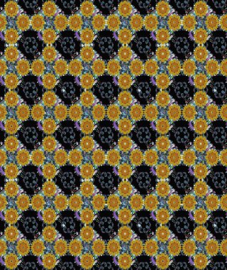 Suluboya tarzında siyah renkte çiçekler. Suluboya çizim kalıbı. Çiçek izi.