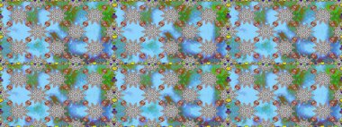 Çiçekli bahar çiçekleri. Moda baskıları için zarif bir şablon. Küçük çiçekte güzel bir desen. Kusursuz. Küçük renkli çiçekler. Motley illüstrasyonu.