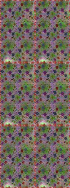 Raster illüstrasyonunda kusursuz çiçek deseni. Yeşil ve nötr renklerde çiçekler. Renkli Bahar Temalı Kusursuz Arkaplan. Düz Çiçek Elementleri Tasarımı.