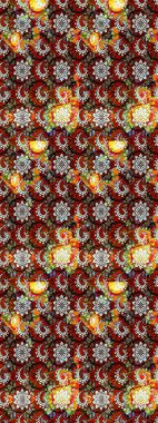 Kahverengi ve nötr lale çiçekleriyle Raster eskiz deseni. Doğal kozmetik ürünleri, parfüm, çiçekçi dükkanı için bahar ihalesi tasarımı. Karşılama ya da düğün geçmişi olarak kullanılabilir. Paket kağıdı için en iyisi..