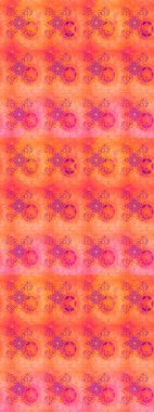 Raster 'ın taze dokusu. Paketleme, tekstil, duvar kâğıdı için çiçek eskizi. Yumuşak fayans. Klasik çiçek desenli. Yumuşak pamuk tasarımı.