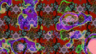 Çiçekli bahar çiçekleri. Motley illüstrasyonu. Küçük renkli çiçekler. Moda baskıları için zarif bir şablon. Küçük çiçekte şirin desenler.