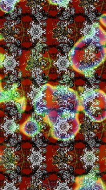 Gri ve kahverengi renkli çiçekler. Düz Çiçek Elementleri Tasarımı. Sevimli çiçek raster deseni. Renkli Bahar Teması çizim şablonu.