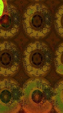 Çiçeksel fantezi tasarımı ve parlak bir arka plan çizimi. Renkli Bahar Teması eskiz kalıbı. Düz Çiçek Elementleri Tasarımı.