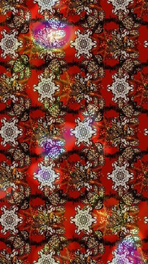 Küçük çiçeklerdeki oldukça eski bir besin torbası deseni. Tekstil, kumaş, kapaklar, duvar kağıtları, baskı, paket, koleksiyon defteri, örgü, dekupaj için çiçek arkaplanı..