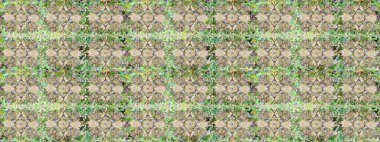 Senin tasarımın için, duvar kağıdı. Altın rengi, kusursuz çizim. Raster geometrik arka plan. Tarafsız renklerde altın, altın çiçekli elementler.