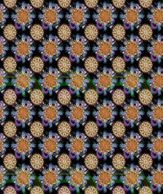 Asya tekstil tarzında. Raster illüstrasyonu. Düz Çiçek Elementleri Tasarımı. Renkli Bahar Teması eskiz kalıbı. Çiçek desenli çizim. Güzel kumaş deseni.