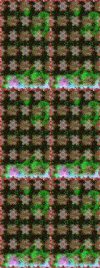 Gri ve kahverengi yapraklı yabani çiçekler. Suluboya, elle çizilmiş. Raster illüstrasyonu. Kusursuz arkaplan deseni.