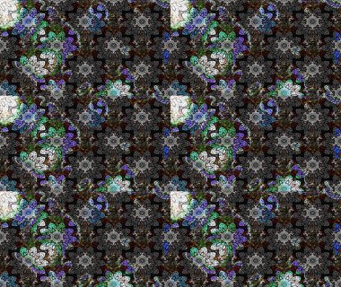 Çizim çiçek deseni duvar kâğıdı olarak kullanılabilir. Raster illüstrasyonu. Gri renkli çiçekler.