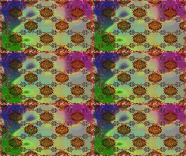 Manzaralı çiçek deseni. Sevgililer günü ve tebrik kartı konsepti için şık bir davetiye. Üst manzara, yumuşak yeşil ve kahverengi renkli. Çiçek kompozisyonu, el boyası, hassas şablon..