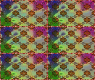 Manzaralı çiçek deseni. Sevgililer günü ve tebrik kartı konsepti için şık bir davetiye. Üst manzara, yumuşak yeşil ve kahverengi renkli. Çiçek kompozisyonu, el boyası, hassas şablon..