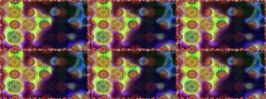 Çiçekli, suluboya desenli kusursuz çiçek deseni. Süslü kumaş deseni. Raster deseni.