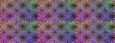 Çiçekli karalama şeklinde Raster çiçek deseni. Kahverengi ve mor renkli çiçekler. Yumuşak, bahar çiçekli arka plan.