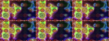 Çiçekli, suluboya desenli kusursuz çiçek deseni. Süslü kumaş deseni. Raster deseni.